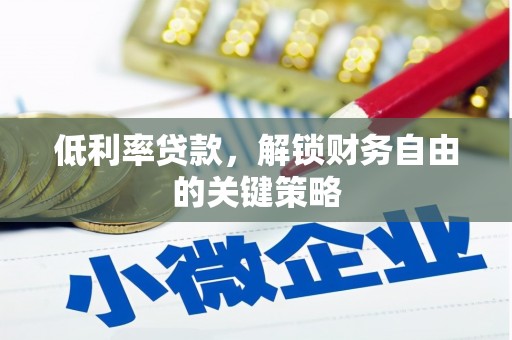 寿宁低利率贷款，解锁财务自由的关键策略
