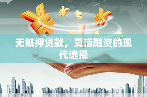 寿宁无抵押贷款，灵活融资的现代选择