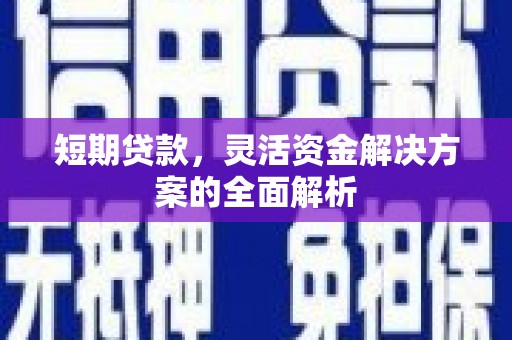 寿宁短期贷款，灵活资金解决方案的全面解析
