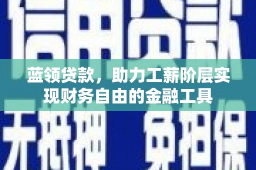 寿宁蓝领贷款，助力工薪阶层实现财务自由的金融工具