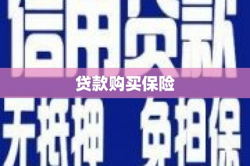 寿宁贷款购买保险
